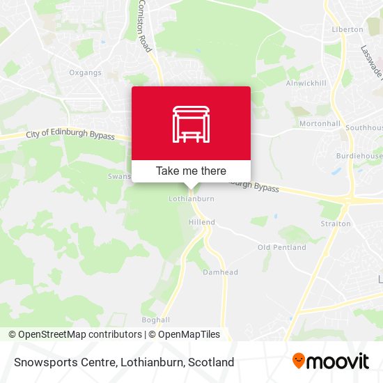 Snowsports Centre, Lothianburn map