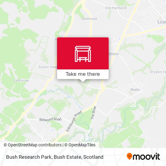 Bush Research Park, Bush Estate map