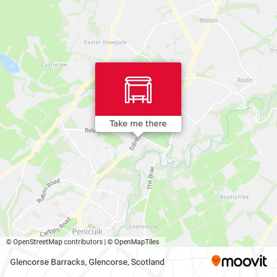 Glencorse Barracks, Glencorse map