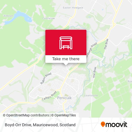 Boyd-Orr Drive, Mauricewood map