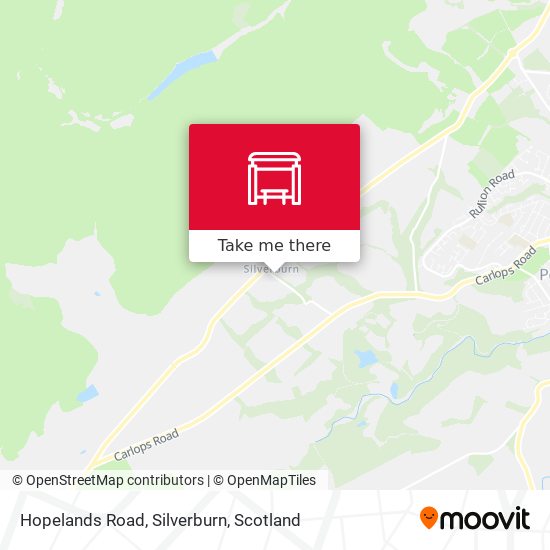 Hopelands Road, Silverburn map