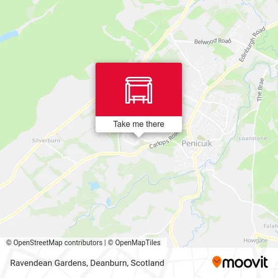 Ravendean Gardens, Deanburn map