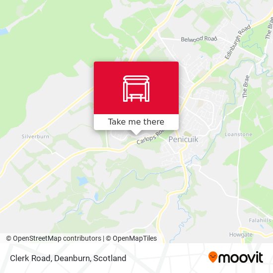 Clerk Road, Deanburn map