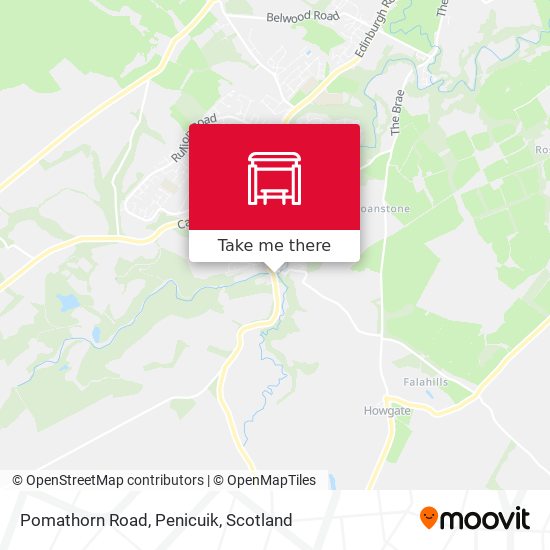 Pomathorn Road, Penicuik map