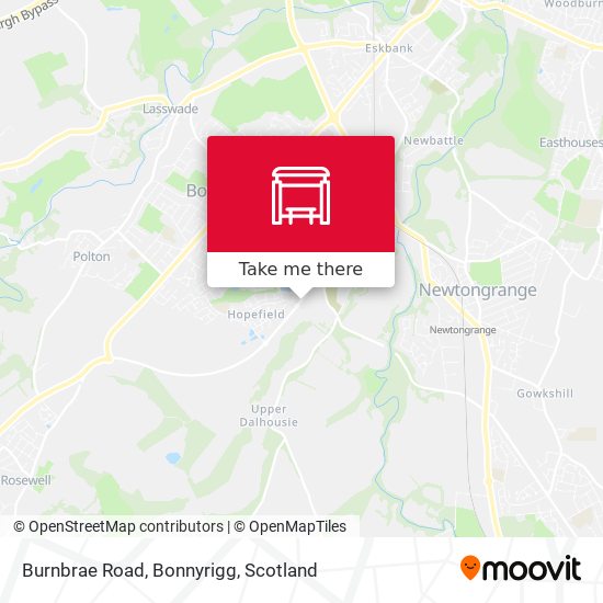 Burnbrae Road, Bonnyrigg map