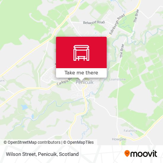 Wilson Street, Penicuik map