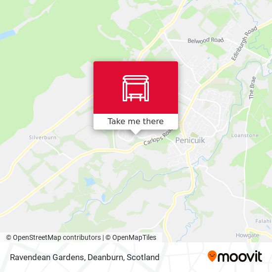 Ravendean Gardens, Deanburn map