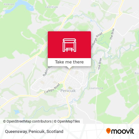 Queensway, Penicuik map