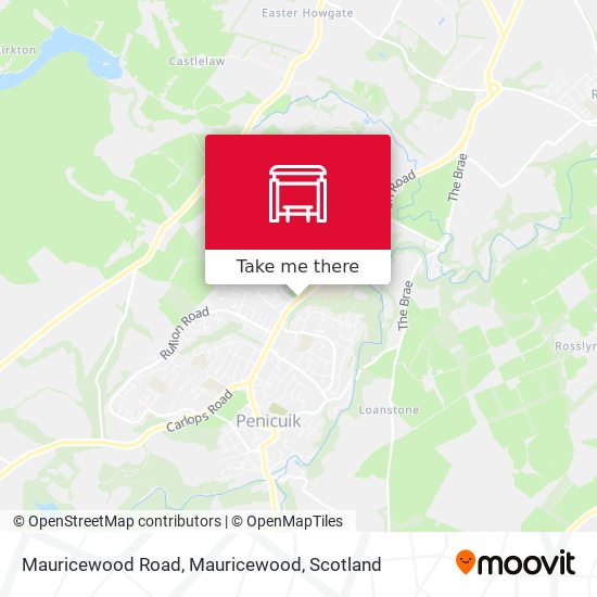 Mauricewood Road, Mauricewood map