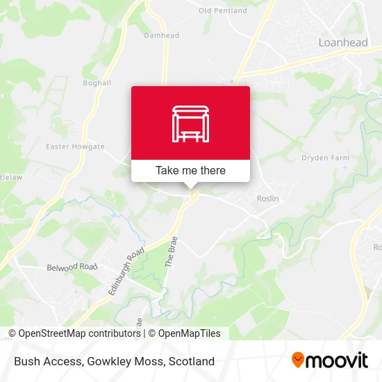Bush Access, Gowkley Moss map