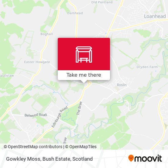 Gowkley Moss, Bush Estate map