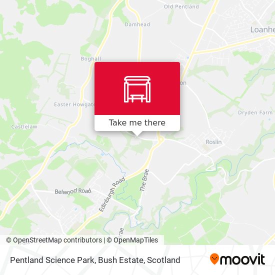 Pentland Science Park, Bush Estate map