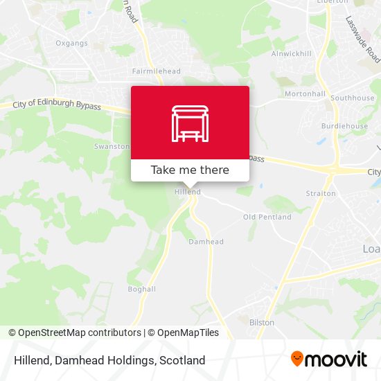 Hillend, Damhead Holdings map