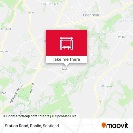 Station Road, Roslin map