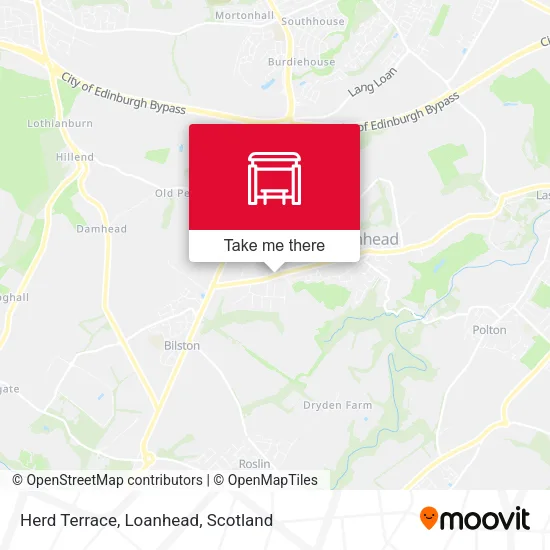 Herd Terrace, Loanhead map