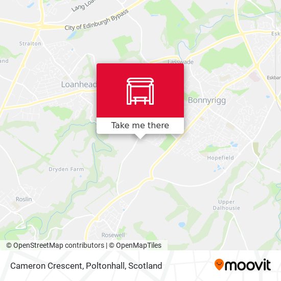 Cameron Crescent, Poltonhall map
