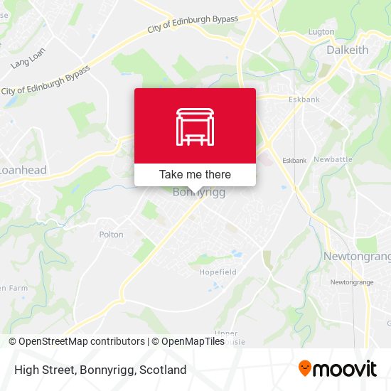 High Street, Bonnyrigg map