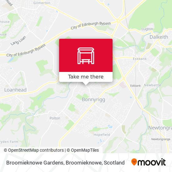 Broomieknowe Gardens, Broomieknowe map