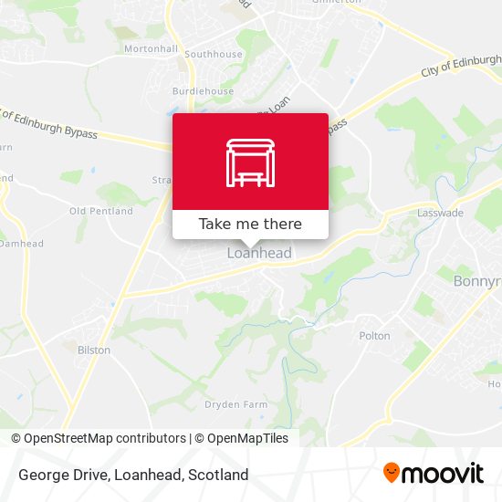 George Drive, Loanhead map