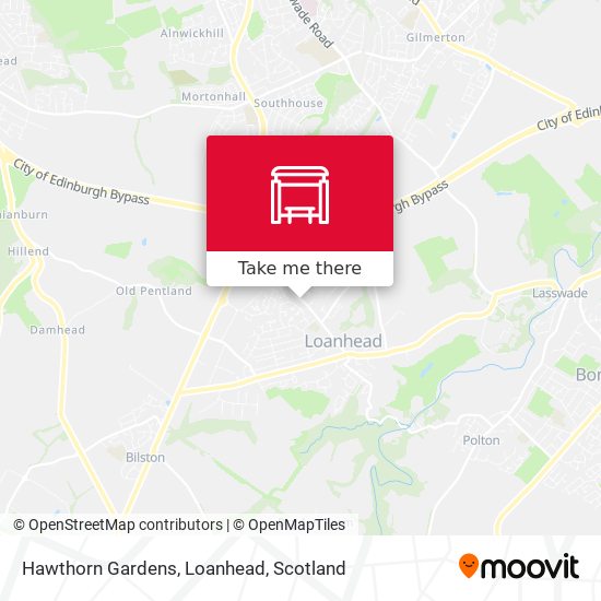 Hawthorn Gardens, Loanhead map