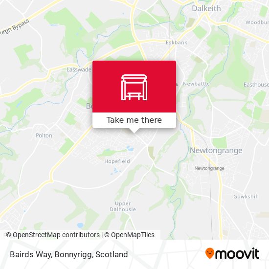 Bairds Way, Bonnyrigg map