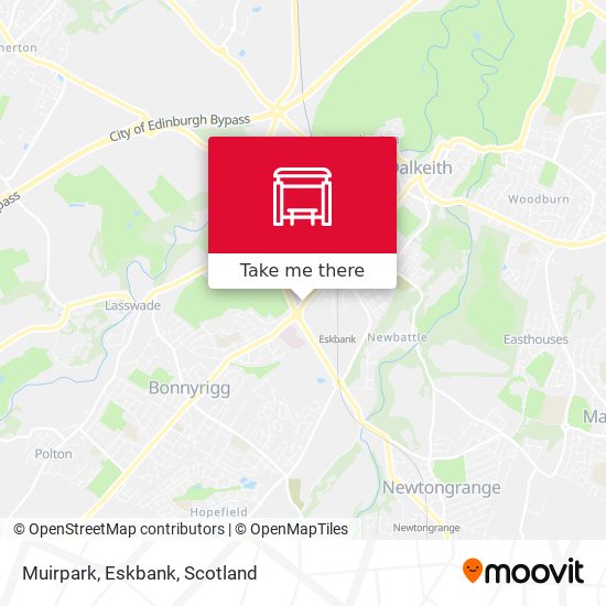 Muirpark, Eskbank map