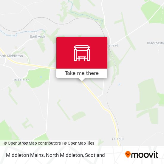 Middleton Mains, North Middleton map