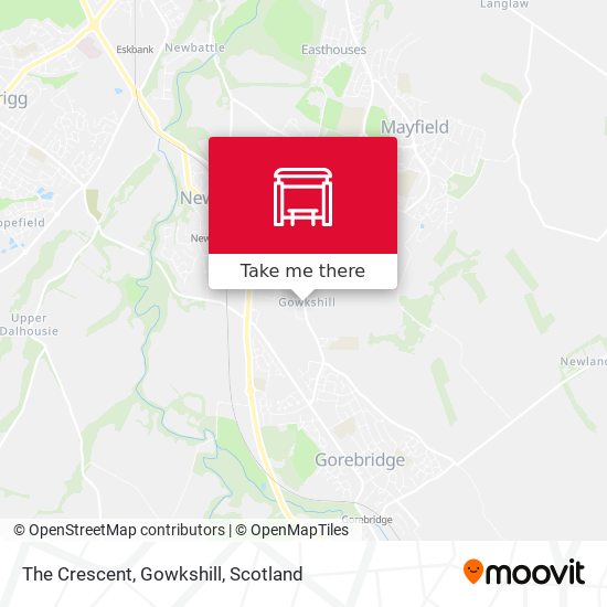 The Crescent, Gowkshill map