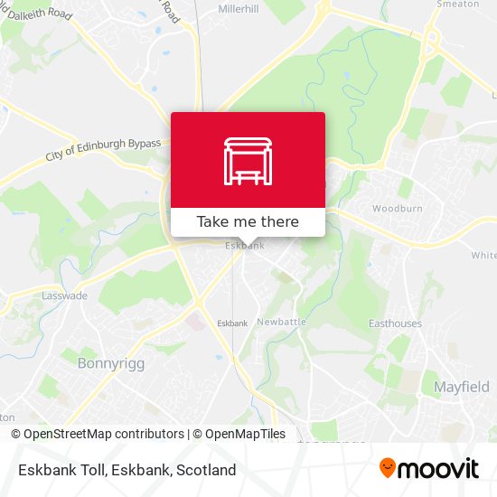 Eskbank Toll, Eskbank map