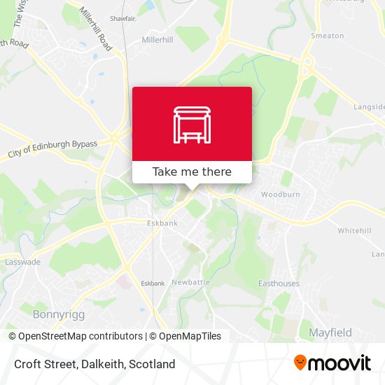 Croft Street, Dalkeith map