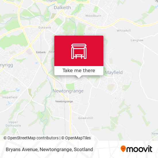 Bryans Avenue, Newtongrange map