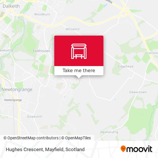 Hughes Crescent, Mayfield map