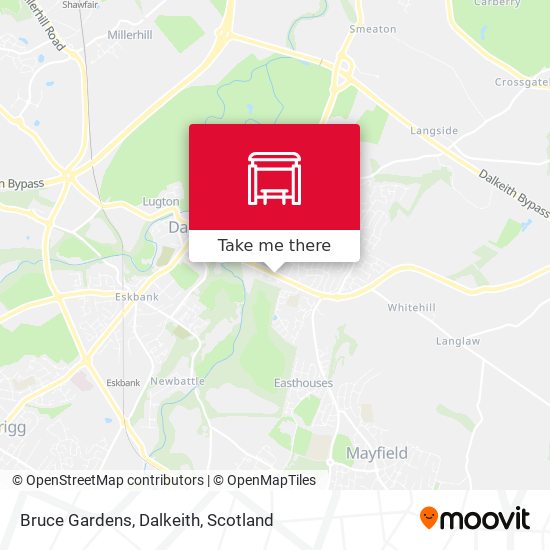 Bruce Gardens, Dalkeith map