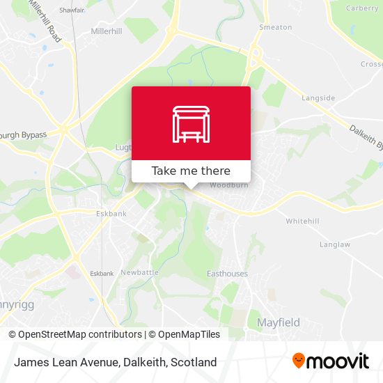 James Lean Avenue, Dalkeith map