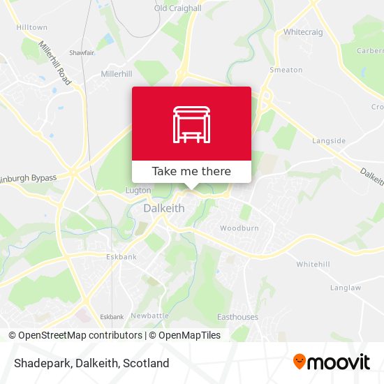 Shadepark, Dalkeith map