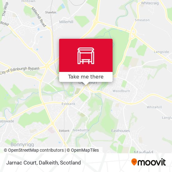 Jarnac Court, Dalkeith map
