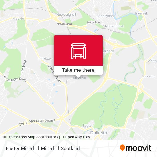 Easter Millerhill, Millerhill map