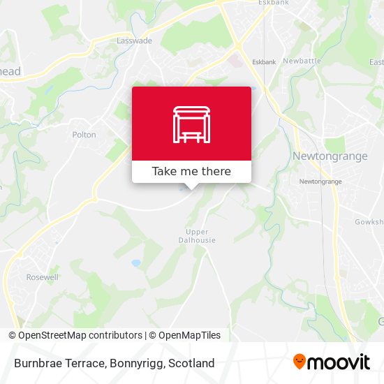 Burnbrae Terrace, Bonnyrigg map