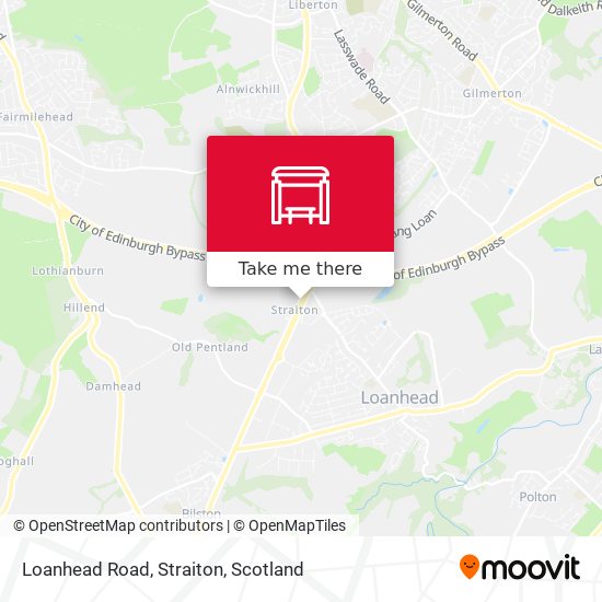 Loanhead Road, Straiton map