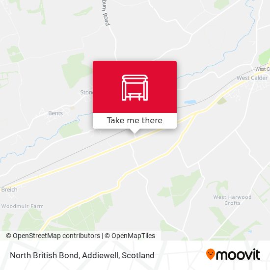North British Bond, Addiewell map