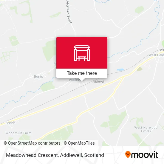 Meadowhead Crescent, Addiewell map
