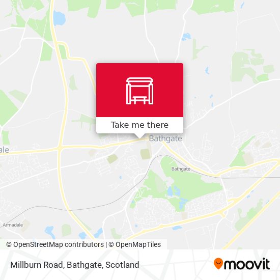 Millburn Road, Bathgate map