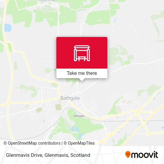 How to get to Glenmavis Drive, Glenmavis in Scotland by Bus or Train?