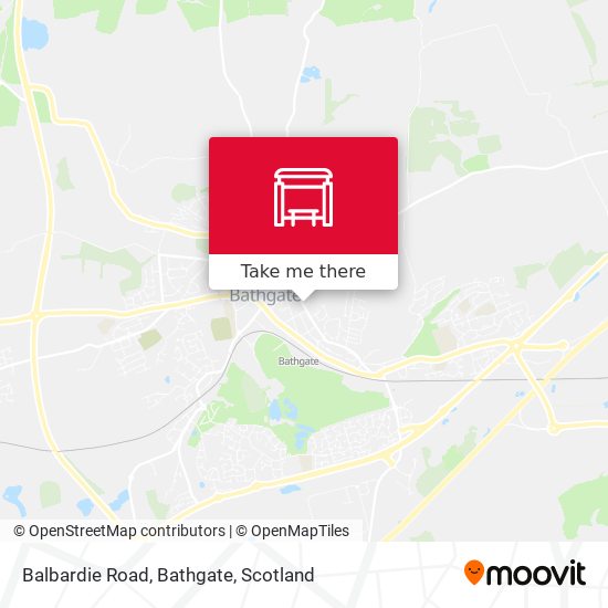 Balbardie Road, Bathgate map
