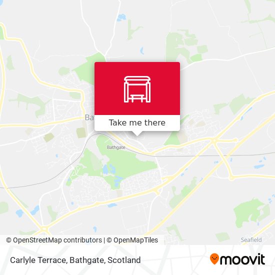 Carlyle Terrace, Bathgate map