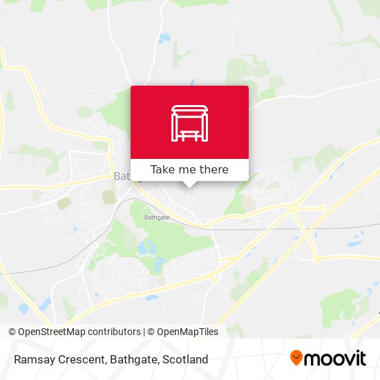 Ramsay Crescent, Bathgate map