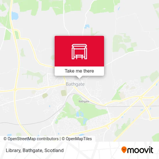 Library, Bathgate map