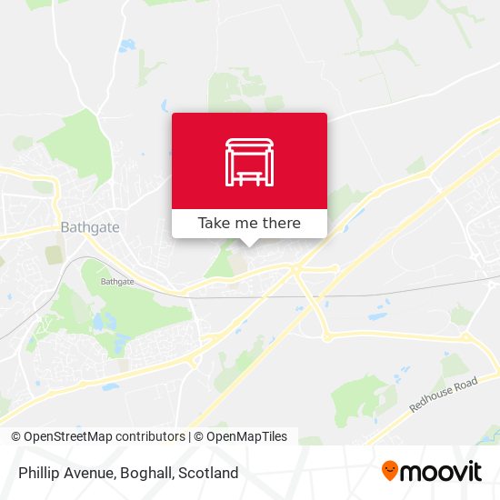 Phillip Avenue, Boghall map