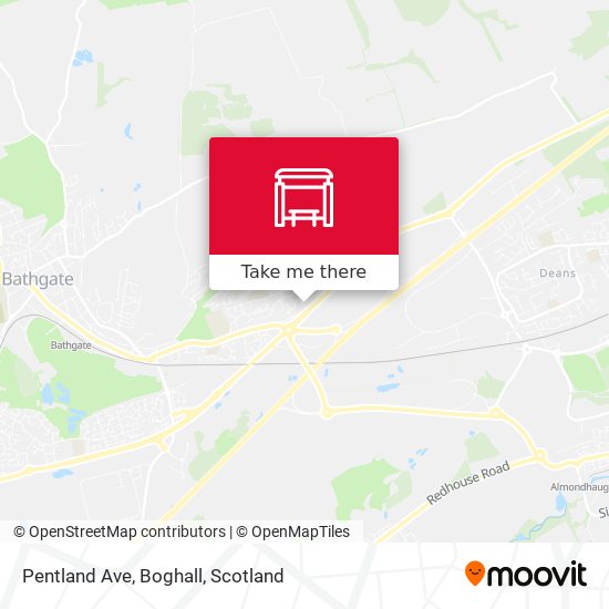 Pentland Ave, Boghall map