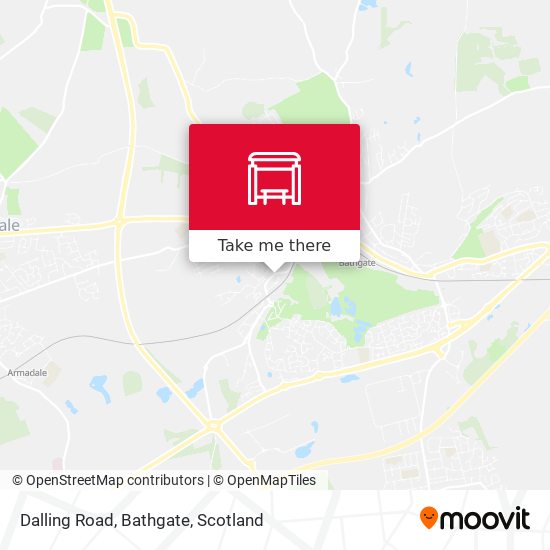 Dalling Road, Bathgate map